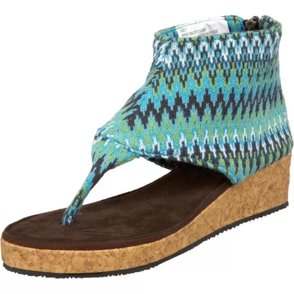 Sun Luks by Muk Luks Womens Gondola SandalTurquoise