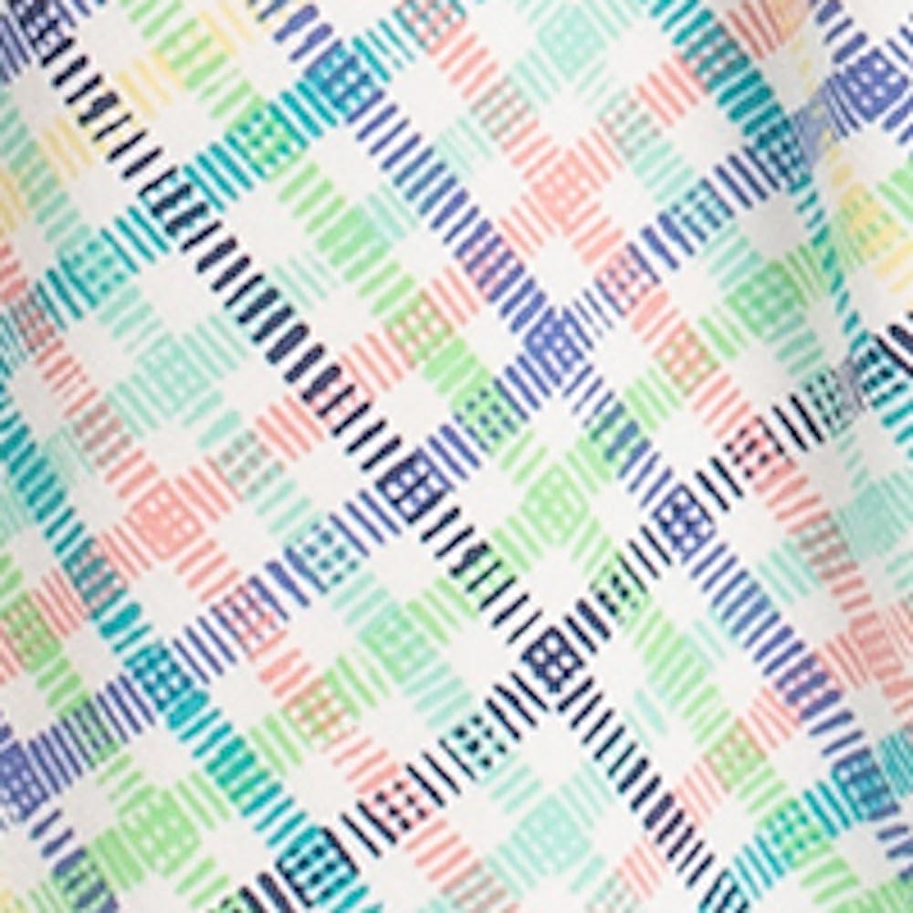 imageMUK LUKS Short Sleeve Pajama Set 2Piece Ruffle Sleeve Shirt and Capri Sleep Pants Artistic Garden Pijamas Capri de MujerTealSpring Plaid