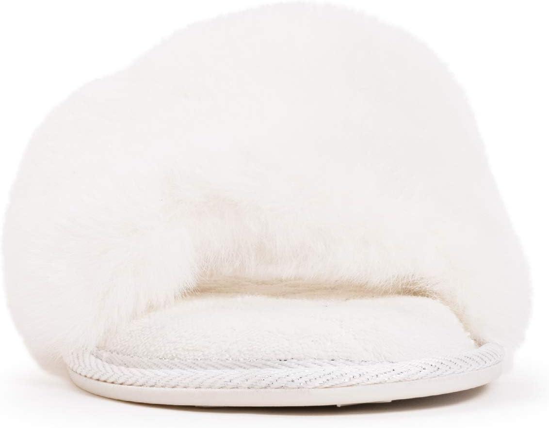 imageMUK LUKS Womens Sariah Slide SlipperSnow White