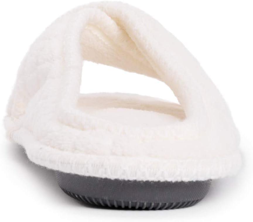 imageMUK LUKS womens Ada Chenille Crossband Slippers  Daisy WhiteSlipperDaisy White