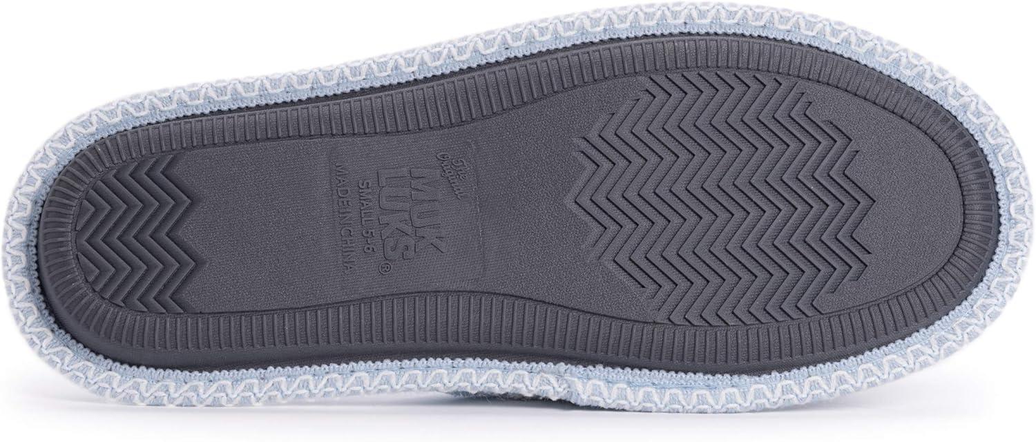 imageMUK LUKS womens Ada Chenille Crossband Slippers  Daisy WhiteSlipperFreesia Blue