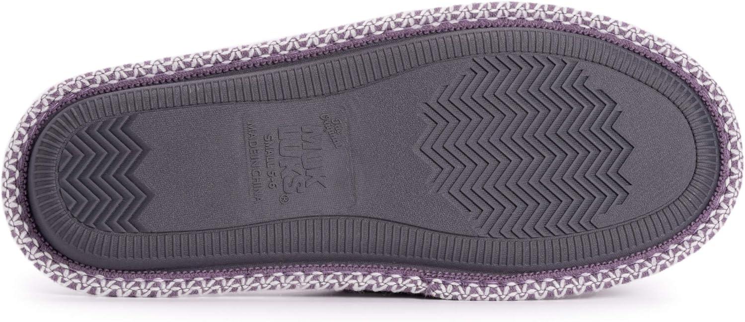 imageMUK LUKS womens Ada Chenille Crossband Slippers  Daisy WhiteSlipperLilac