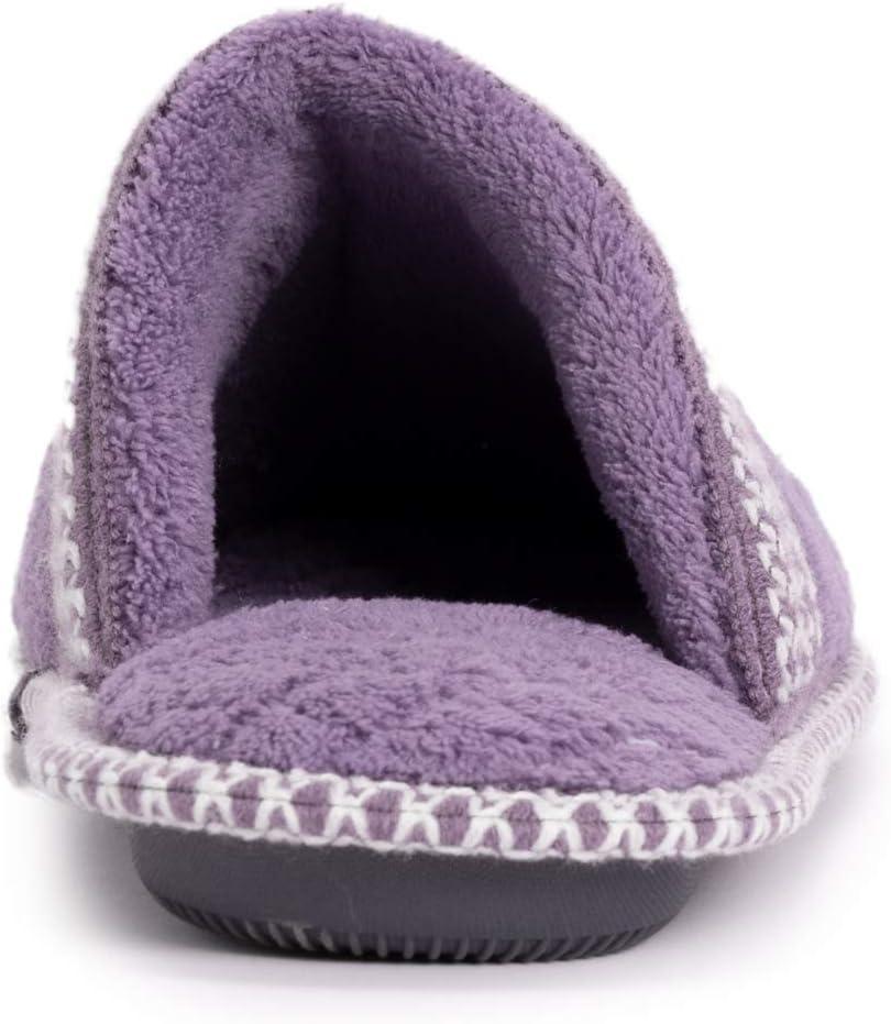 imageMUK LUKS womens Cathy Micro ChenilleLilacIvory