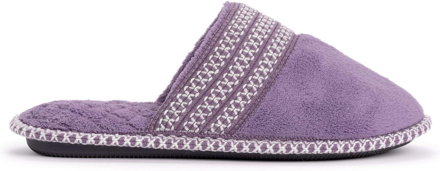 imageMUK LUKS womens Cathy Micro ChenilleLilacIvory