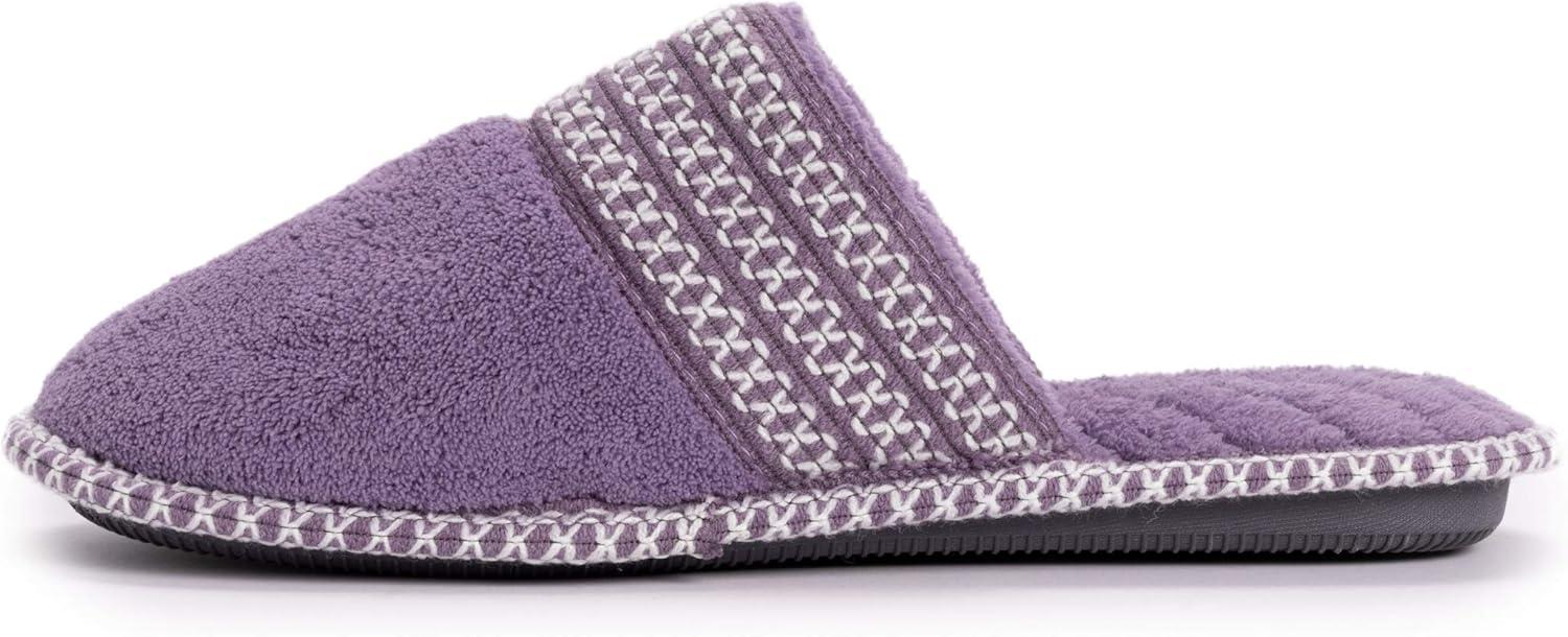 imageMUK LUKS womens Cathy Micro ChenilleLilacIvory