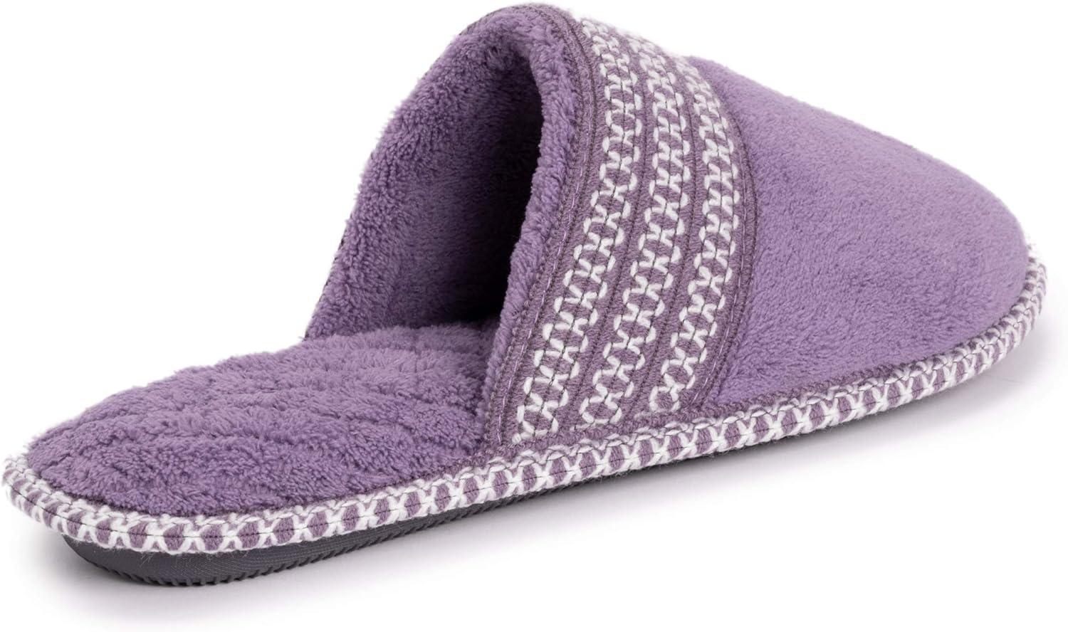 imageMUK LUKS womens Cathy Micro ChenilleLilacIvory