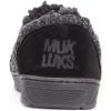 imageMUK LUKS Mens John Slippers ShoeEbonyDark Grey Heather