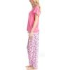 imageMUK LUKS Short Sleeve Pajama Set 2Piece Ruffle Sleeve Shirt and Capri Sleep Pants Artistic Garden Pijamas Capri de MujerPnkDainty Floral