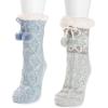 imageMUK LUKS Womens 2 Pair Pack Tall CabinGarden Frost