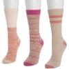 imageMUK LUKS Womens Boot Socks 3 Pair PackPinkNeutral