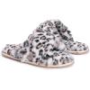 imageMUK LUKS Womens Kathy Ireland Daisy Slide SlipperSnow Leopard