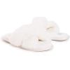 imageMUK LUKS Womens Perley Criss Cross SlipperSnow White