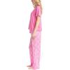 imageMUK LUKS Womens Short Sleeve Pajama 2Piece Set Super Soft TShirt and Pants Garden Party Conjunto de PijamaPnkPink Plaid