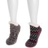 imageMUK LUKS Womens Shortie Cabin Sock 2 Pair PackBlack