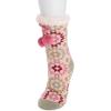 imageMUK LUKS Womens Tall Cabin Sox 1 Pair PackPinkGreen