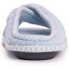 imageMUK LUKS womens Ada Chenille Crossband Slippers  Daisy WhiteSlipperFreesia Blue