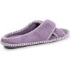 imageMUK LUKS womens Ada Chenille Crossband Slippers  Daisy WhiteSlipperLilac