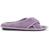 imageMUK LUKS womens Ada Chenille Crossband Slippers  Daisy WhiteSlipperLilac