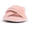 imageMUK LUKS womens Ada Chenille Crossband Slippers  Daisy WhiteSlipperRose Gold