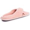 imageMUK LUKS womens Ada Chenille Crossband Slippers  Daisy WhiteSlipperRose Gold
