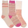 imageMUK LUKS Womens Boot Socks 3 Pair PackPinkNeutral