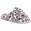 imageMUK LUKS Womens Kathy Ireland Daisy Slide SlipperSnow Leopard