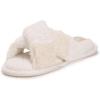 imageMUK LUKS Womens Perley Criss Cross SlipperIvory