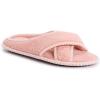 imageMUK LUKS womens Ada Chenille Crossband Slippers  Daisy WhiteSlipperRose Gold