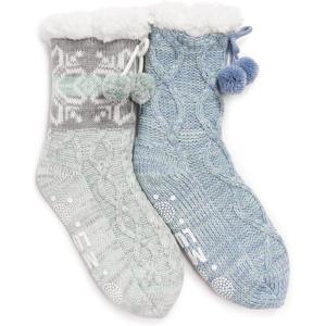 imageMUK LUKS Womens 2 Pair Pack Tall CabinGarden Frost