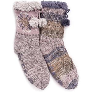 imageMUK LUKS Womens 2 Pair Pack Tall CabinWinters Dusk