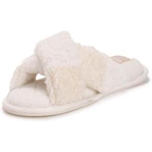 imageMUK LUKS Womens Perley Criss Cross SlipperIvory