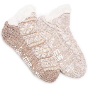 imageMUK LUKS Womens Shortie Cabin Sock 2 Pair PackNeutral
