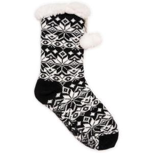 imageMUK LUKS Womens Tall Cabin Sox 1 Pair PackEbony