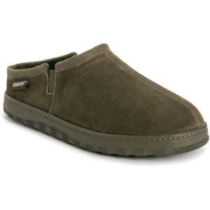 imageMuk Luks Mens Matt Printed Berber Suede Clog SlipperOlive