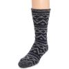 imageMUK LUKS Mens Slipper Socks CasualNavyGrey Zig Zag