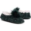 imageMUK LUKS Womens Chenille Ballerina SlipperDark Jade