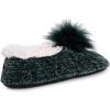 imageMUK LUKS Womens Chenille Ballerina SlipperDark Jade