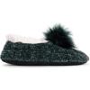 imageMUK LUKS Womens Chenille Ballerina SlipperDark Jade