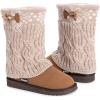 imageMUK LUKS Womens Cheryl Faux Suede Pull On Winter ampamp Snow BootsTan