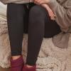 imageMUK LUKS Womens Fleece Lined LeggingBlack