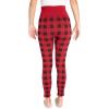 imageMUK LUKS Womens Fleece Lined LeggingRed Buffalo