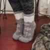 imageMUK LUKS Womens Novelty Heat Retainer Thermal Insulated SocksGrey