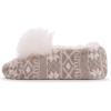 imageMUK LUKS Womens Pom Ballerina SlippersBeige