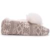 imageMUK LUKS Womens Pom Ballerina SlippersBeige