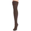 imageMUK LUKS womens Womens Chunky Cable Over the Knee SocksFrench Chateau