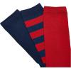 imageMuk Luks Womens Game Day Sport Crew Socks Pack of Three PairsBlueRed