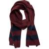 imageMUK LUKS Mens RibbedScarfOxbloodNavy