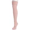 imageMUK LUKS womens Womens Chunky Cable Over the Knee SocksPale Mauve