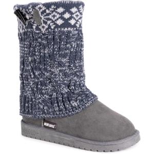 imageMUK LUKS Womens Cheryl Faux Suede Pull On Winter ampamp Snow BootsGrey