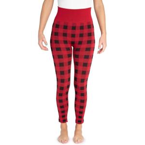 imageMUK LUKS Womens Fleece Lined LeggingRed Buffalo